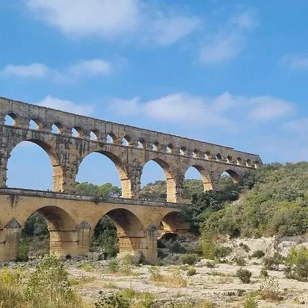 Scenic With View Of The Gardon River Remoulins